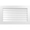 Ekena Millwork Vertical Surface Mount PVC Gable Vent: Functional, w/ 3-1/2"W x 1"P Standard Frame, 38"W x 24"H GVPVE38X2401SF - alternate 1